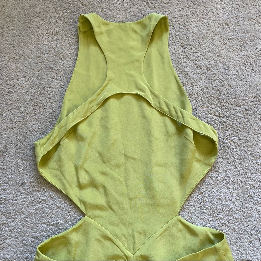 Auteur silk Zippora dress green open back size s - Picture 8 of 15
